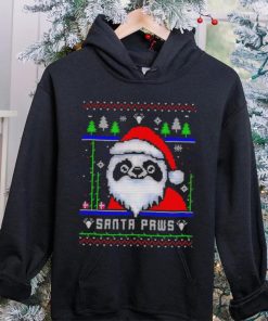 Happy Merry Christmas Panda Santa paws ugly gift shirt