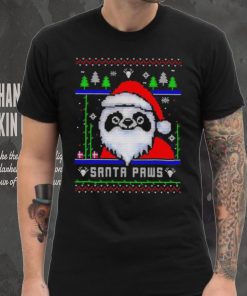 Happy Merry Christmas Panda Santa paws ugly gift hoodie, sweater, longsleeve, shirt v-neck, t-shirt