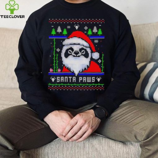 Happy Merry Christmas Panda Santa paws ugly gift hoodie, sweater, longsleeve, shirt v-neck, t-shirt