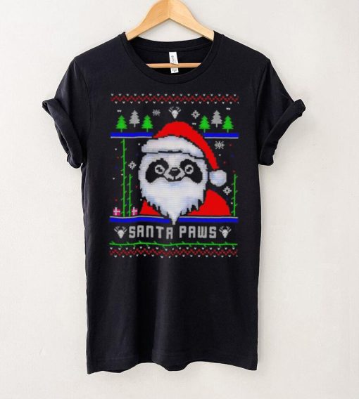 Happy Merry Christmas Panda Santa paws ugly gift hoodie, sweater, longsleeve, shirt v-neck, t-shirt