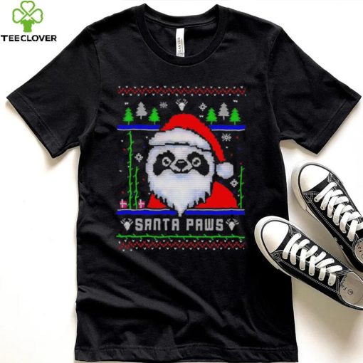 Happy Merry Christmas Panda Santa paws ugly gift hoodie, sweater, longsleeve, shirt v-neck, t-shirt