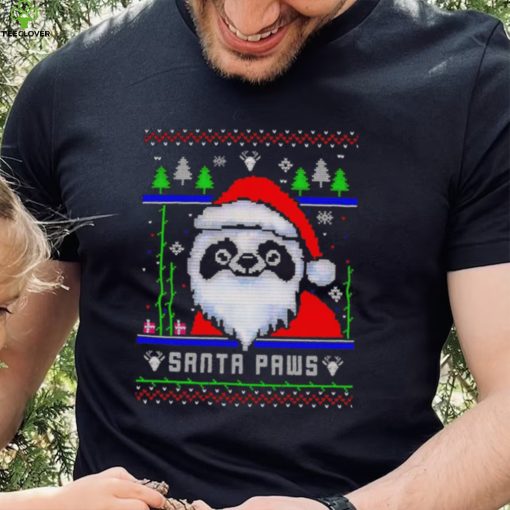 Happy Merry Christmas Panda Santa paws ugly gift hoodie, sweater, longsleeve, shirt v-neck, t-shirt