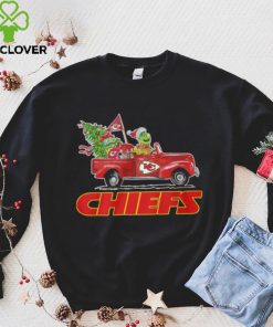 Happy Merry Christmas Snoopy drive a car Kansas City Chiefs hoodie, sweater, longsleeve, shirt v-neck, t-shirt