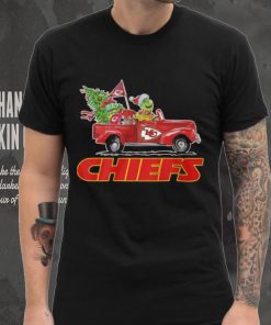 Happy Merry Christmas Snoopy drive a car Kansas City Chiefs hoodie, sweater, longsleeve, shirt v-neck, t-shirt