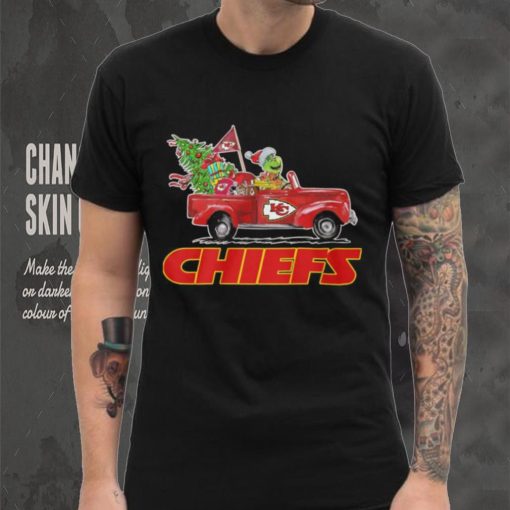 Happy Merry Christmas Snoopy drive a car Kansas City Chiefs hoodie, sweater, longsleeve, shirt v-neck, t-shirt