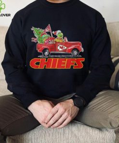 Happy Merry Christmas Snoopy drive a car Kansas City Chiefs hoodie, sweater, longsleeve, shirt v-neck, t-shirt