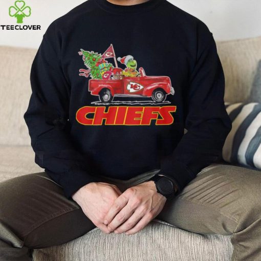 Happy Merry Christmas Snoopy drive a car Kansas City Chiefs hoodie, sweater, longsleeve, shirt v-neck, t-shirt