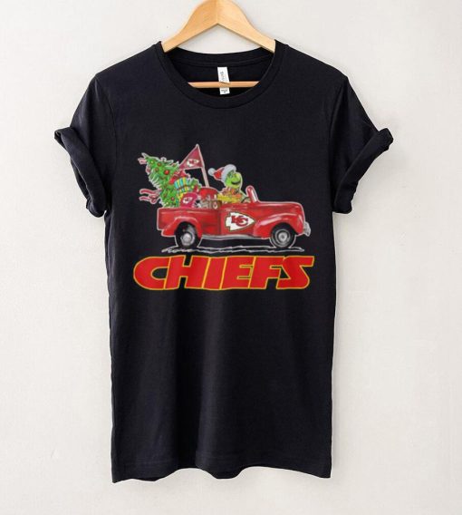 Happy Merry Christmas Snoopy drive a car Kansas City Chiefs hoodie, sweater, longsleeve, shirt v-neck, t-shirt