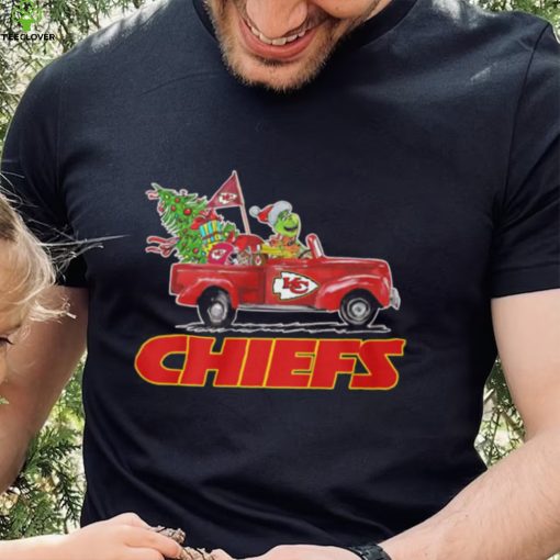 Happy Merry Christmas Snoopy drive a car Kansas City Chiefs hoodie, sweater, longsleeve, shirt v-neck, t-shirt