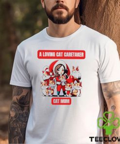 Happy Merry Christmas a loving cat caretaker cat mom funny hoodie, sweater, longsleeve, shirt v-neck, t-shirt