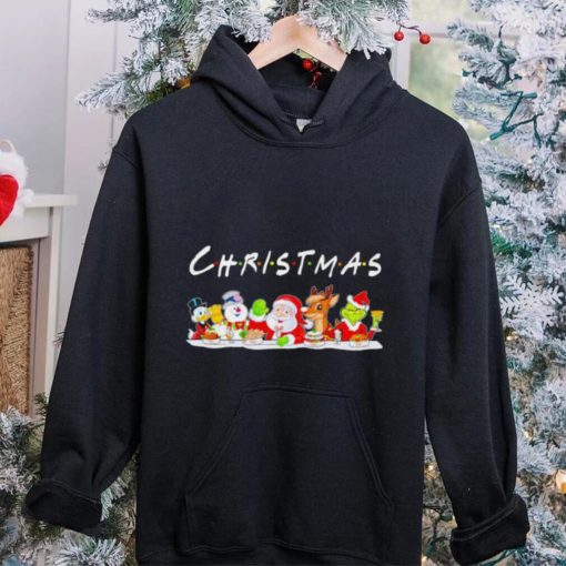 Happy Merry Christmas cartoon characters funny gift hoodie, sweater, longsleeve, shirt v-neck, t-shirt