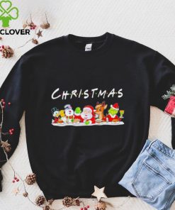 Happy Merry Christmas cartoon characters funny gift hoodie, sweater, longsleeve, shirt v-neck, t-shirt