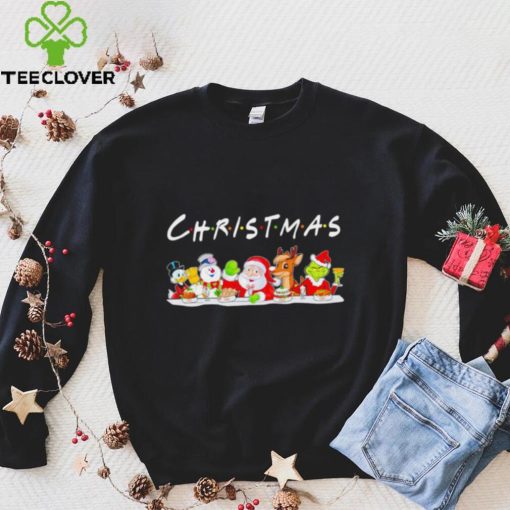 Happy Merry Christmas cartoon characters funny gift hoodie, sweater, longsleeve, shirt v-neck, t-shirt