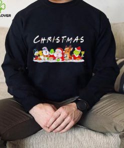 Happy Merry Christmas cartoon characters funny gift hoodie, sweater, longsleeve, shirt v-neck, t-shirt