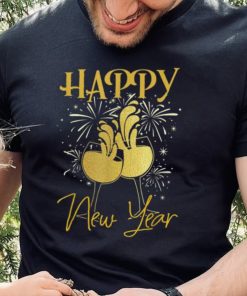 Happy New Year 2023 Of The Rabbit Fireworks Champagne Cheers T Shirt Hoodie