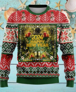 Happy New Year 2024 Ugly Christmas Sweaters For Men Women, Merry Xmas Holiday Santa Ugly Sweaters
