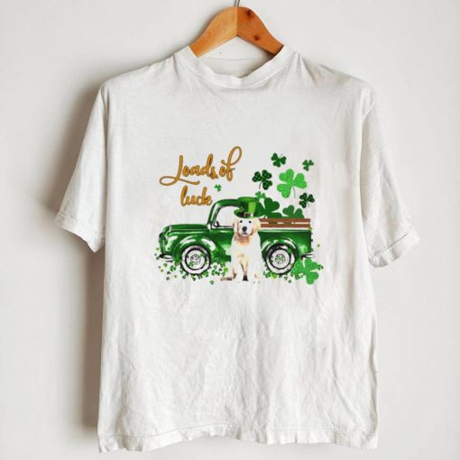 Happy Patricks Day Loads Of Luck Golden Retriever Dog Shirt