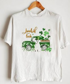 Happy Patricks Day Loads Of Luck White Maltese Dog Shirt