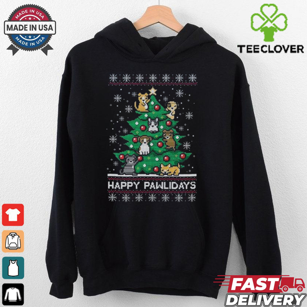 Happy Pawlidays Ugly Christmas Shirt Happy Pawlidays Ugly Christmas Shirt