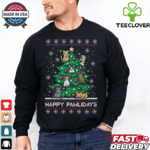 Happy Pawlidays Ugly Christmas Shirt
