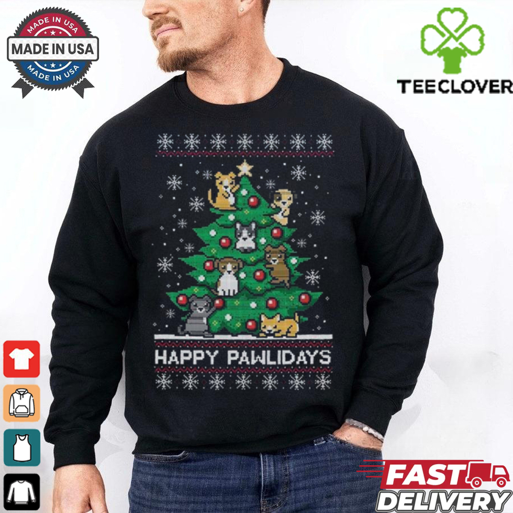 Happy Pawlidays Ugly Christmas Shirt Happy Pawlidays Ugly Christmas Shirt