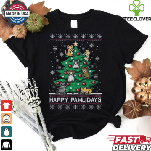 Happy Pawlidays Ugly Christmas Shirt
