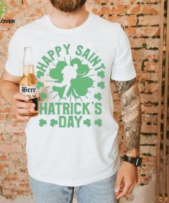 Happy Saint Hatricks Day Hockey Fan Player St Patricks Day Cool Gift T Shirt