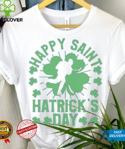 Happy Saint Hatricks Day Hockey Fan Player St Patricks Day Cool Gift T Shirt