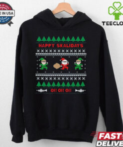 Happy Skalidays Elf Christmas Vuitino Shirt
