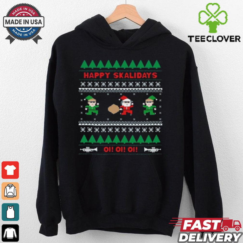 Happy Skalidays Elf Christmas Vuitino Shirt Happy Skalidays Elf Christmas Vuitino Shirt