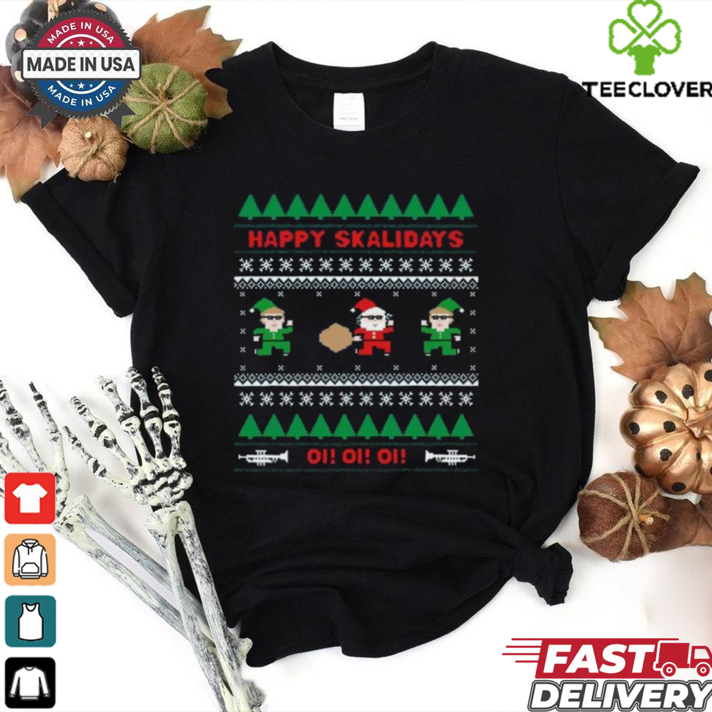 Happy Skalidays Elf Christmas Vuitino Shirt Happy Skalidays Elf Christmas Vuitino Shirt