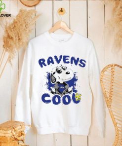 Happy Snoopy cartoon Baltimore Ravens cool logo 2024 shirt