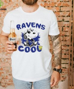 Happy Snoopy cartoon Baltimore Ravens cool logo 2024 shirt
