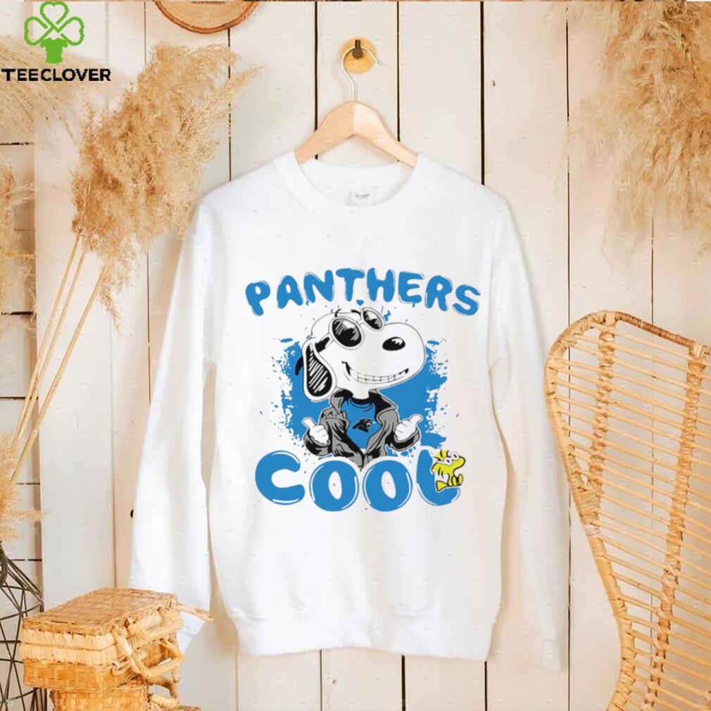 Happy Snoopy cartoon Carolina Panthers cool logo 2024 shirt Happy Snoopy cartoon Carolina Panthers cool logo 2024 shirt
