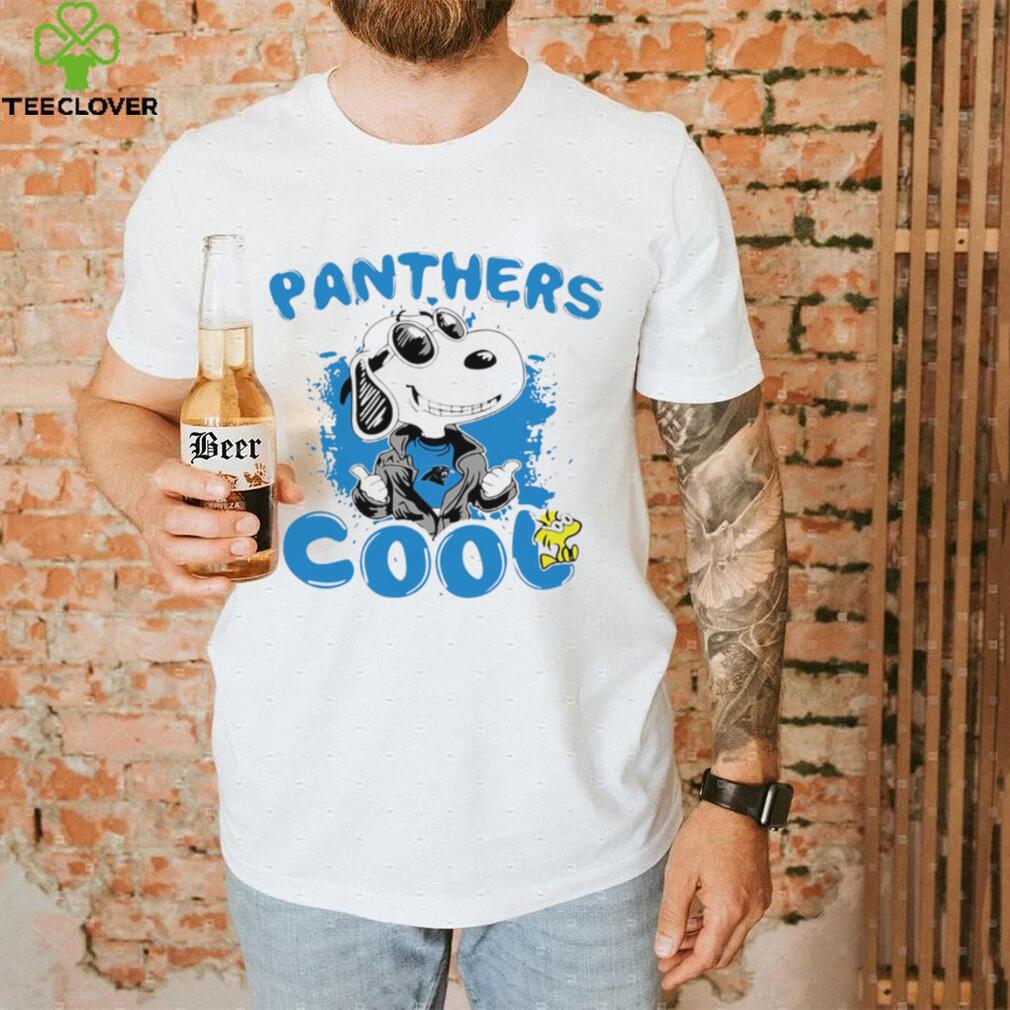 Happy Snoopy cartoon Carolina Panthers cool logo 2024 shirt Happy Snoopy cartoon Carolina Panthers cool logo 2024 shirt