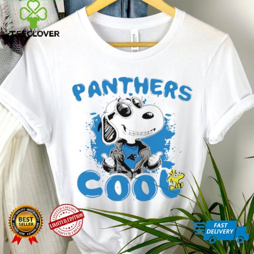 Happy Snoopy cartoon Carolina Panthers cool logo 2024 shirt