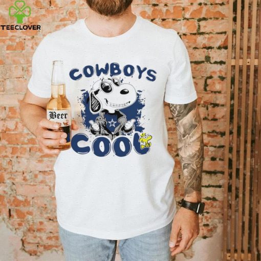 Happy Snoopy cartoon Dallas Cowboys cool logo 2024 shirt