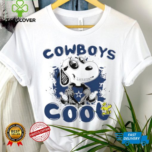 Happy Snoopy cartoon Dallas Cowboys cool logo 2024 shirt