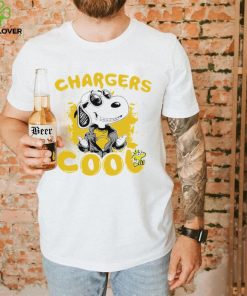 Happy Snoopy cartoon Los Angeles Chargers cool logo 2024 shirt