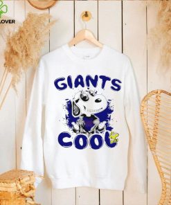 Happy Snoopy cartoon New York Giants cool logo 2024 shirt