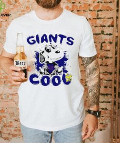 Happy Snoopy cartoon New York Giants cool logo 2024 shirt