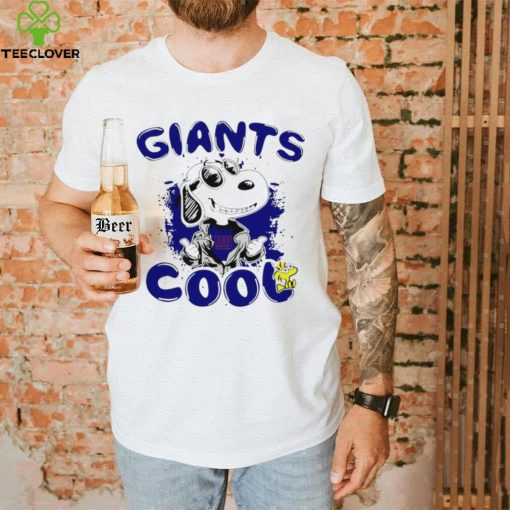 Happy Snoopy cartoon New York Giants cool logo 2024 shirt