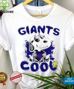 Happy Snoopy cartoon New York Giants cool logo 2024 shirt