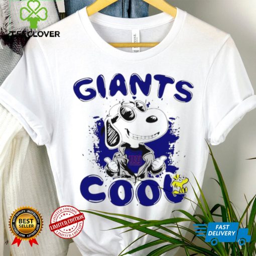 Happy Snoopy cartoon New York Giants cool logo 2024 shirt