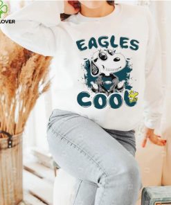 Happy Snoopy cartoon Philadelphia Eagles cool logo 2024 shirt