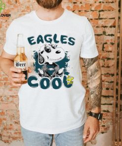 Happy Snoopy cartoon Philadelphia Eagles cool logo 2024 shirt