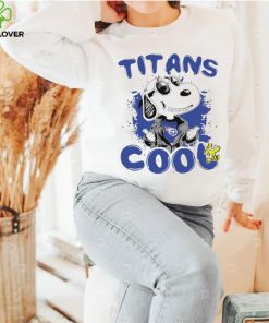 Happy Snoopy cartoon Tennessee Titans cool logo 2024 shirt