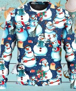 Happy Snowman Xmas Ugly Christmas Sweater Unique Gift For Men And Women