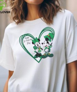 Happy St Patricks Day Mickey Minnie Heart hoodie, sweater, longsleeve, shirt v-neck, t-shirt