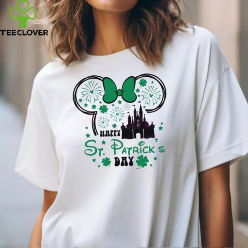 Happy St Patricks Day Minnie Head Castle shirt
